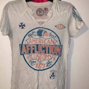 Affliction t shirt. Only washed not worn.